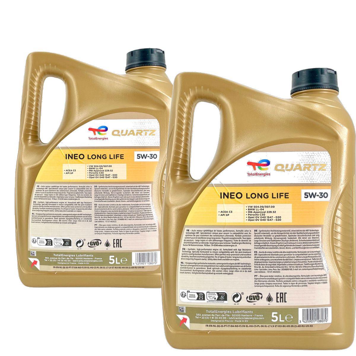 Total Quartz Ineo Longlife 5W-30 2x5 Liter