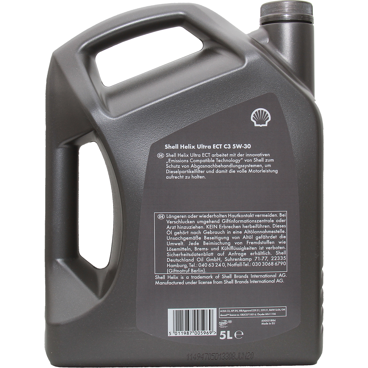 Shell Helix Ultra ECT C3 5W-30 5 Liter 