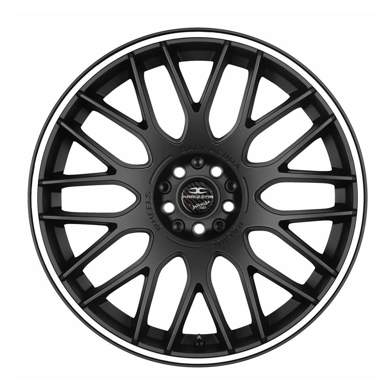 BARRACUDA KARIZZMA mattblack puresports color trim weiss 8.0Jx18 5x105+115 ET40