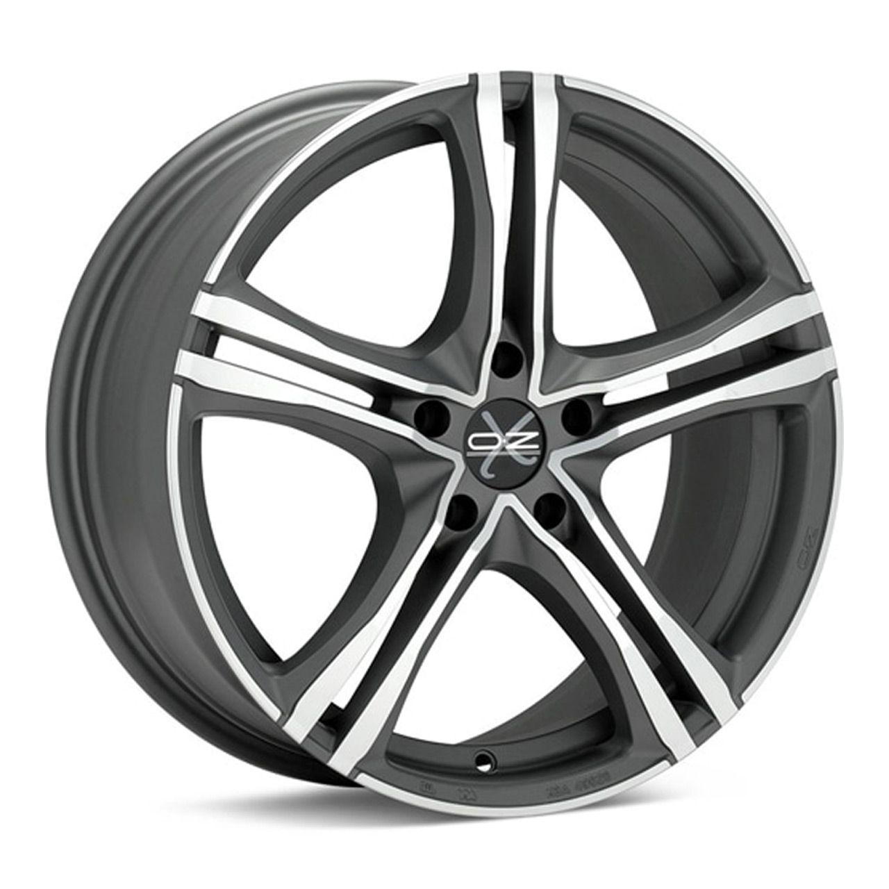 OZ X5B matt graphit diamond cut 8.0Jx19 5x120 ET40
