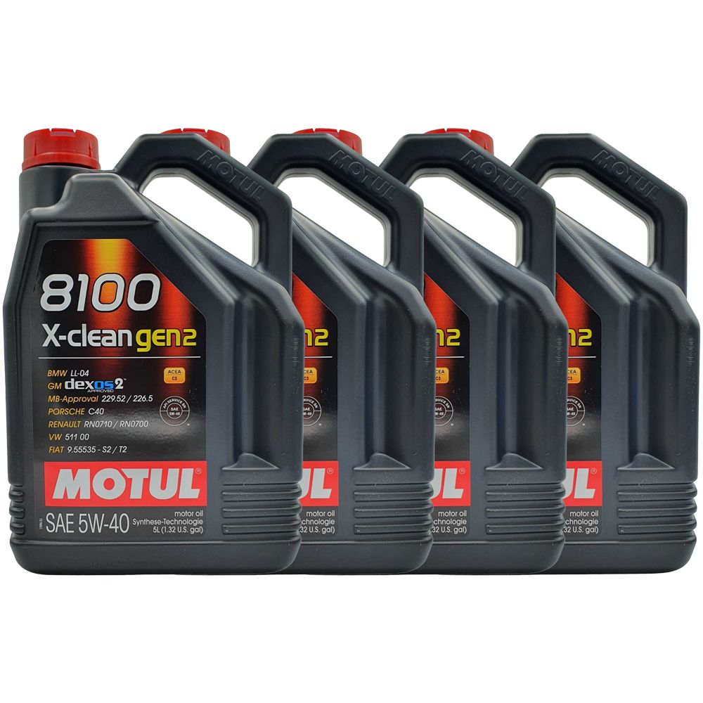 Motul 8100 X-clean GEN2 5W-40 4x5 Liter | G38074471