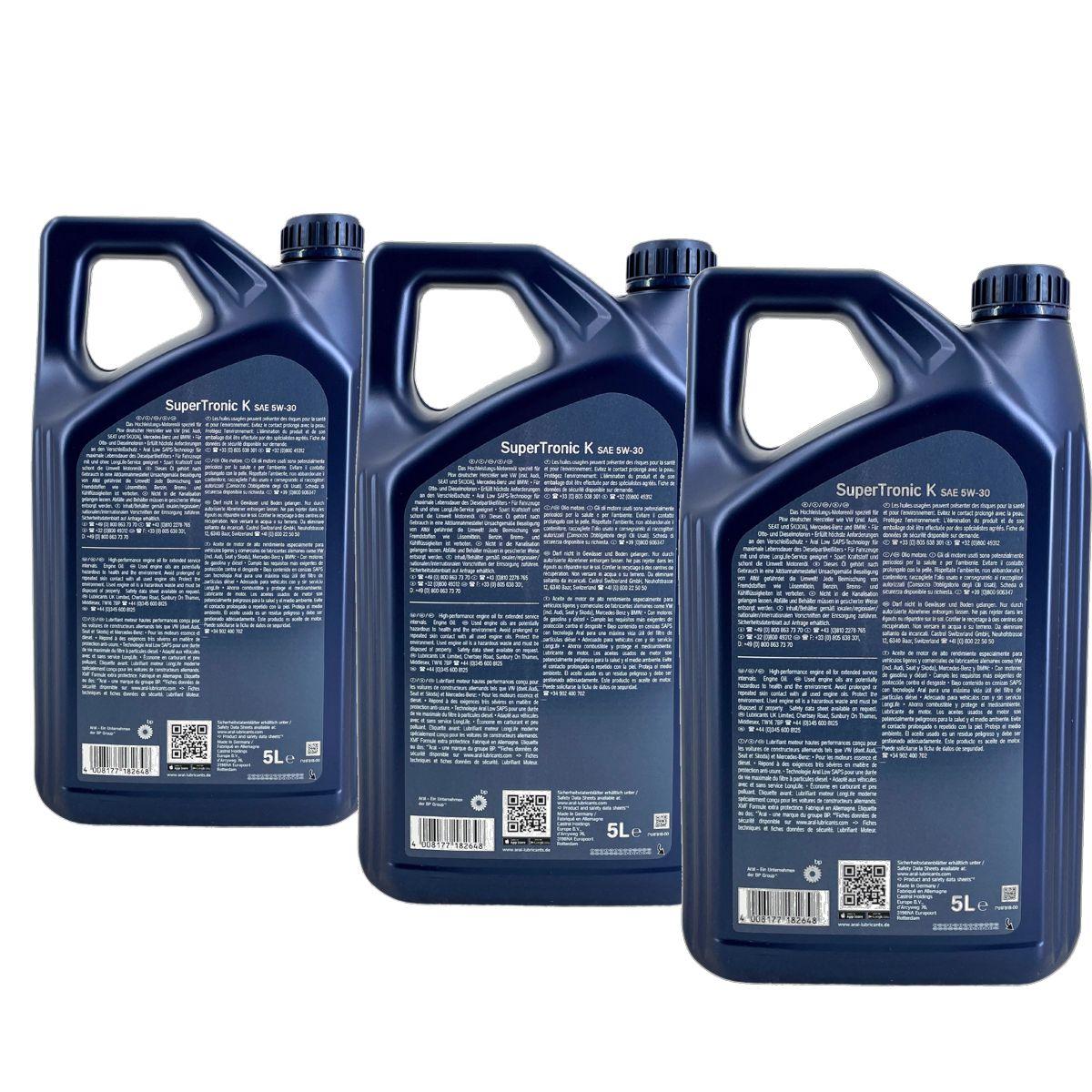 Aral SuperTronic K 5W-30 3x5 Liter