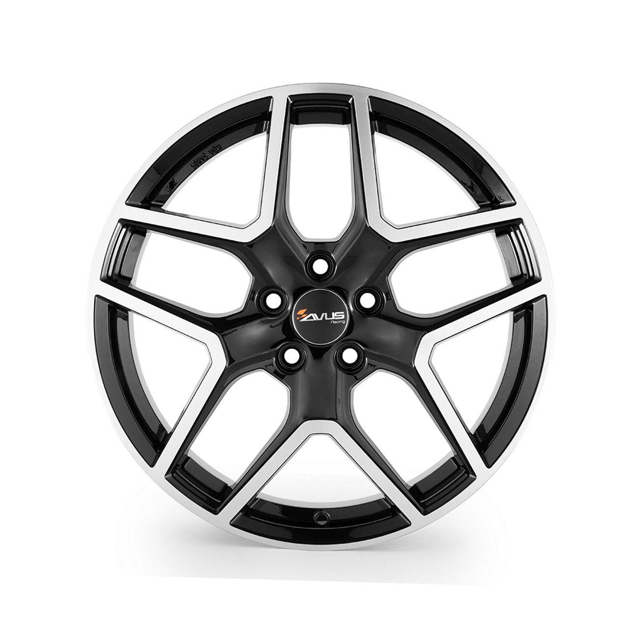 AVUS RACING AC-519 black polished 7.0Jx17 5x114 ET35