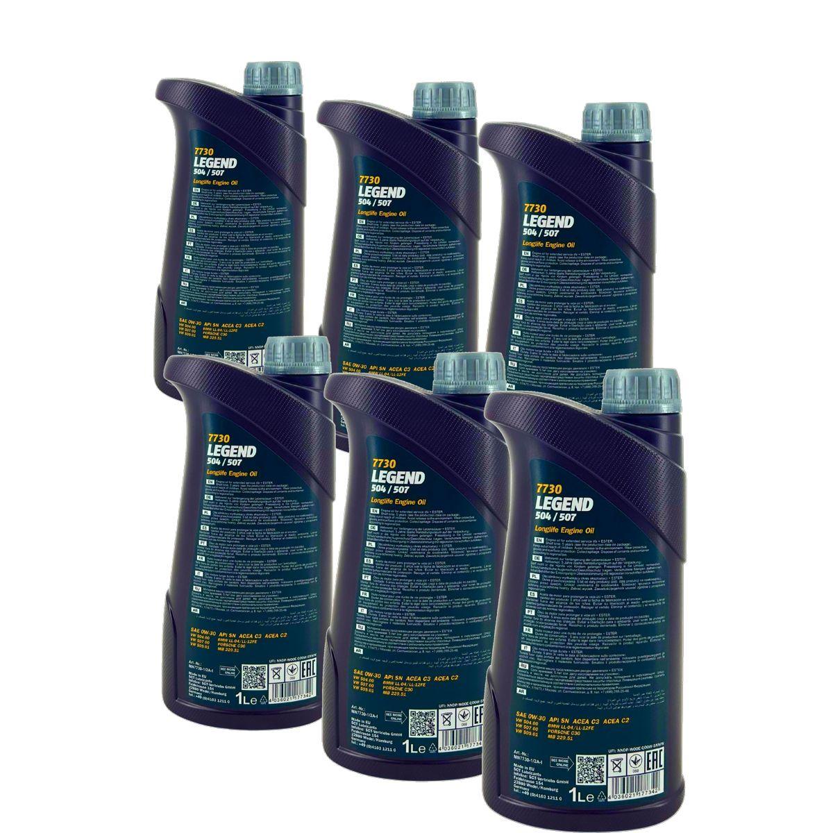 Mannol Legend 504/507 0W-30 6x1 Liter