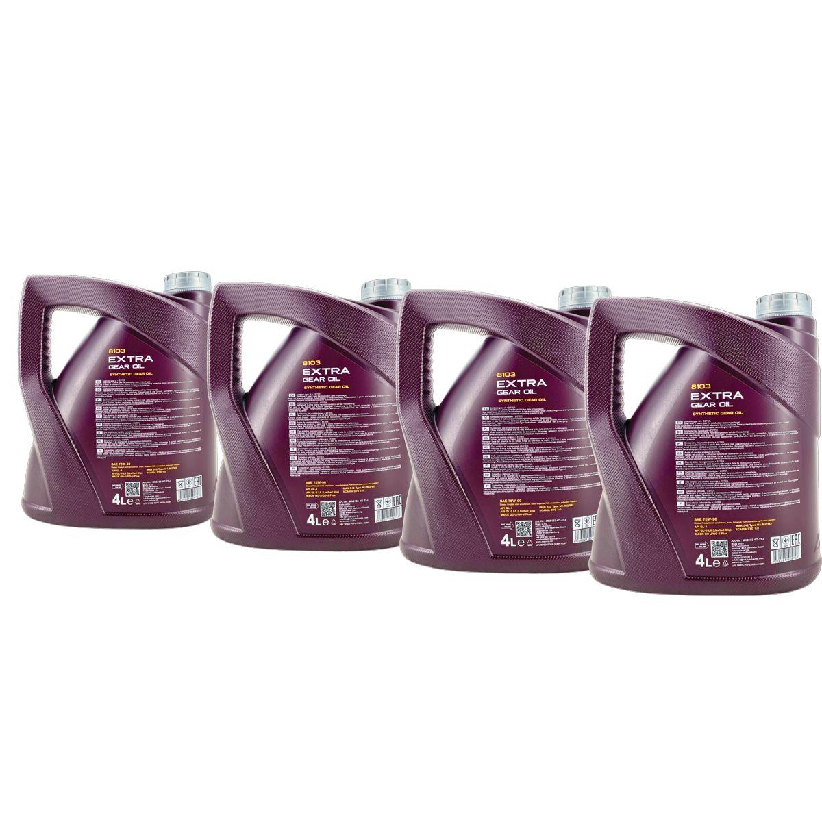 Mannol Extra Gear Oil Getriebeöl 75W-90 GL-4/GL-5 LS 4x4 Liter