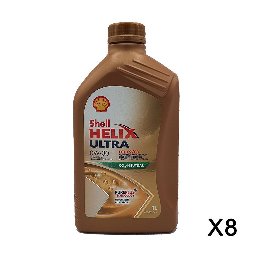 Shell Helix Ultra ECT C2 C3 0W-30 8x1 Liter