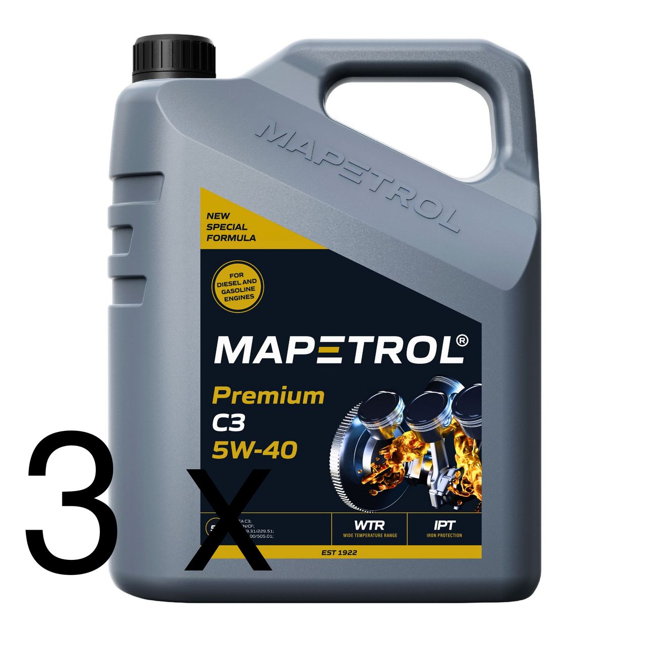 Mapetrol Premium C3 5W-40 3x5 Liter