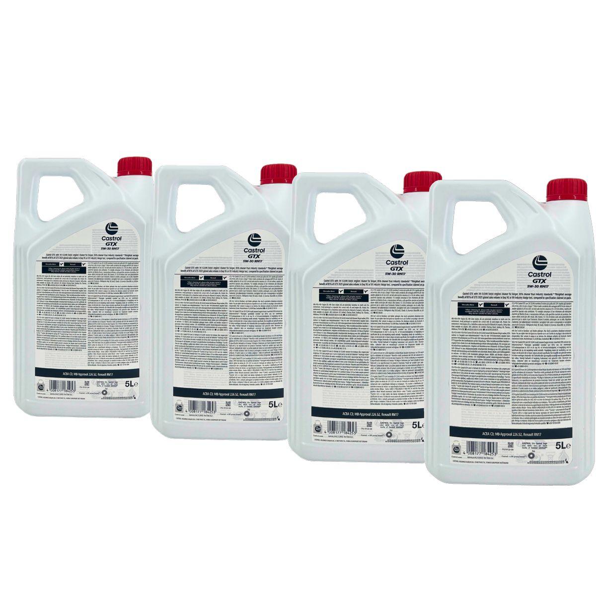 Castrol GTX 5W-30 RN17 4x5 Liter