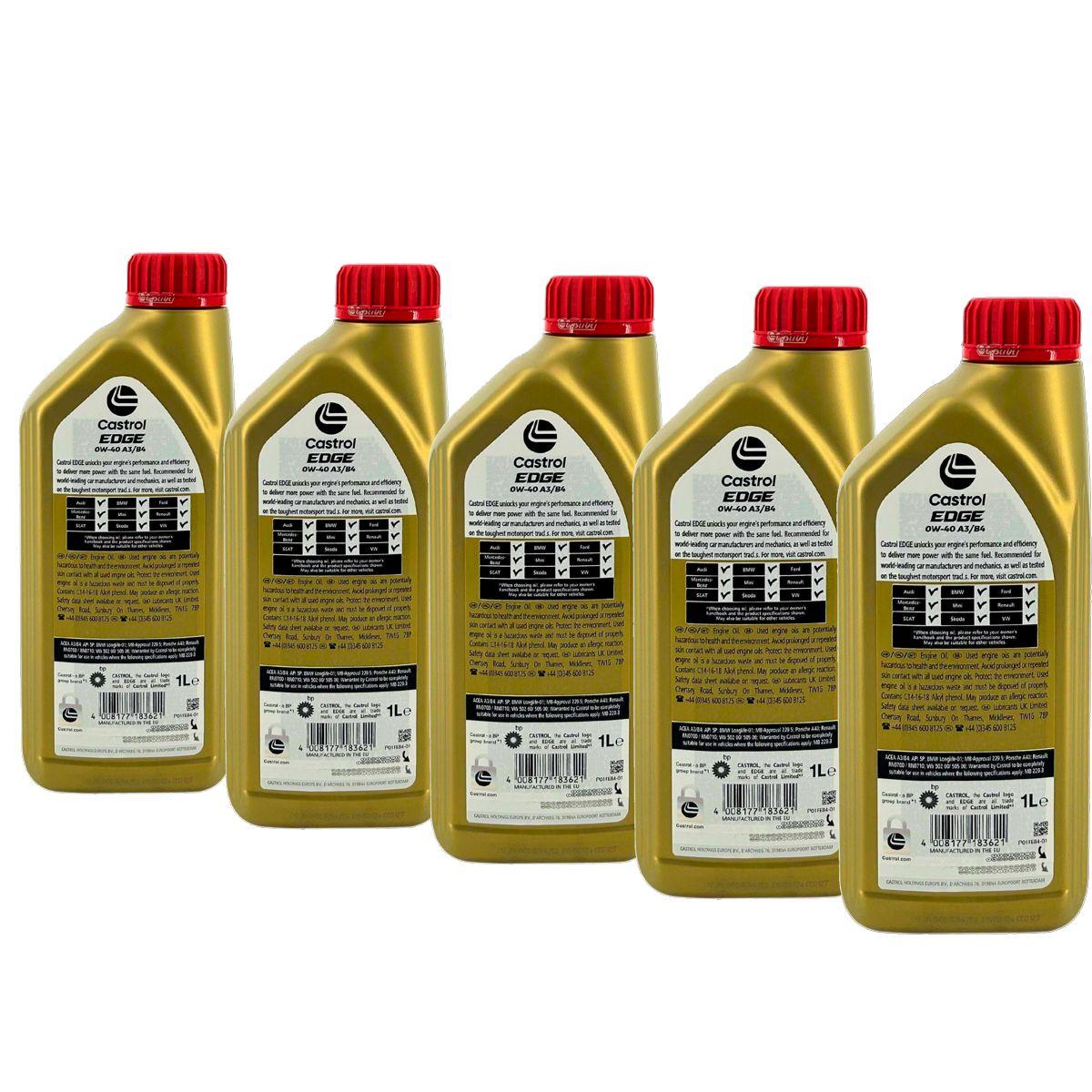 Castrol Edge 0W-40 A3/B4 5x1 Liter