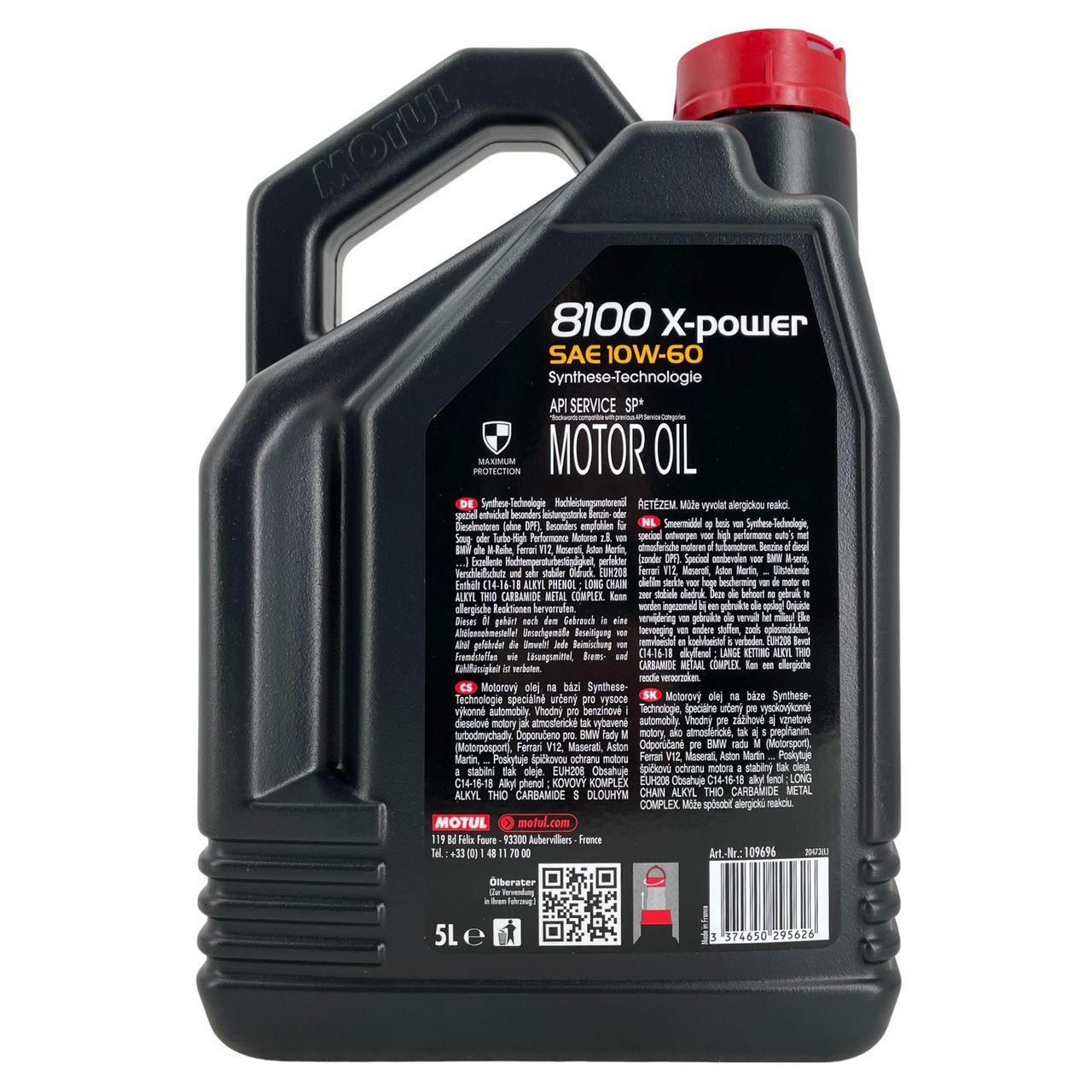 Motul 8100 X-Power 10W-60 5 Liter