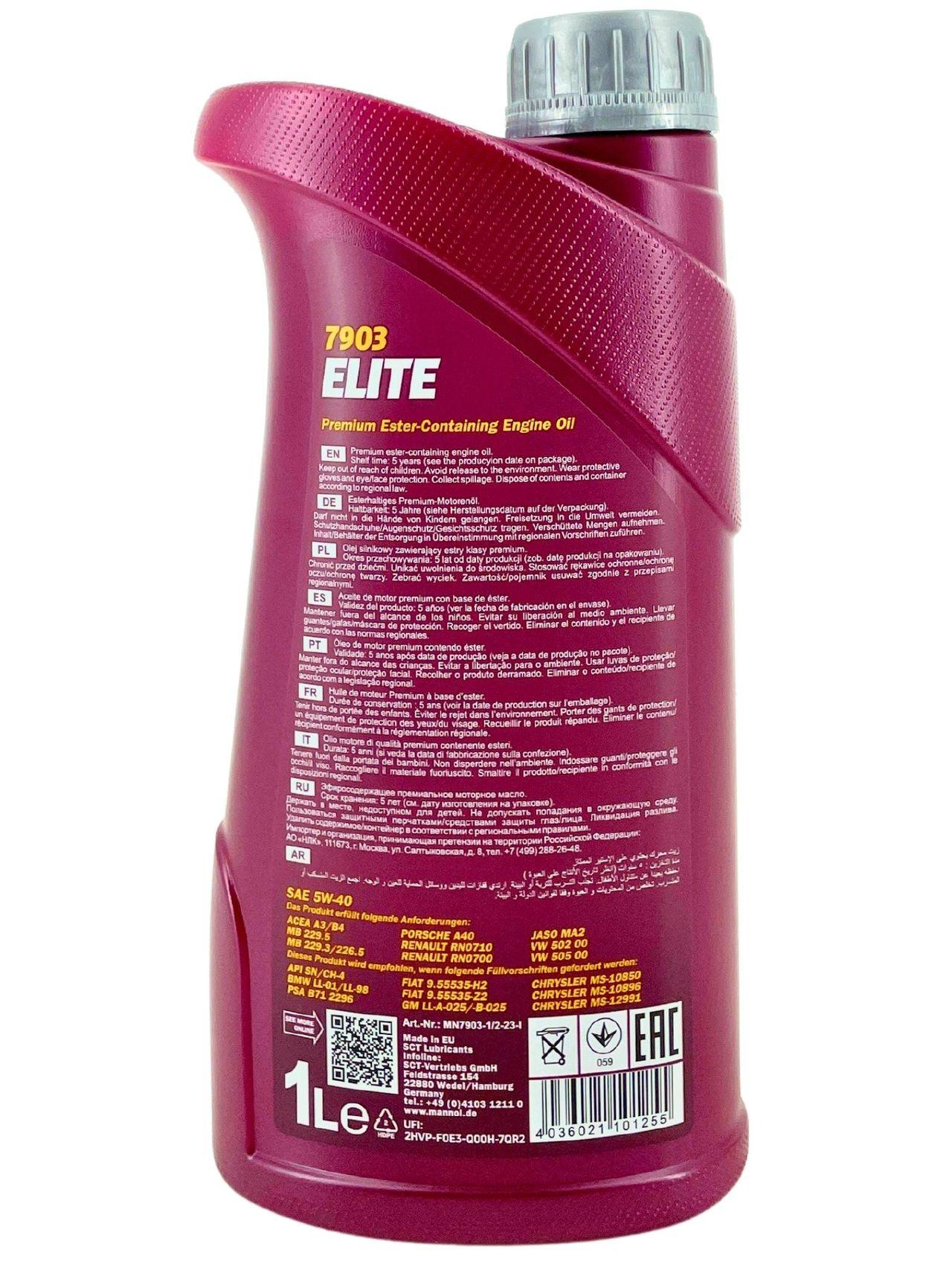 Mannol Elite 5W-40 1 Liter