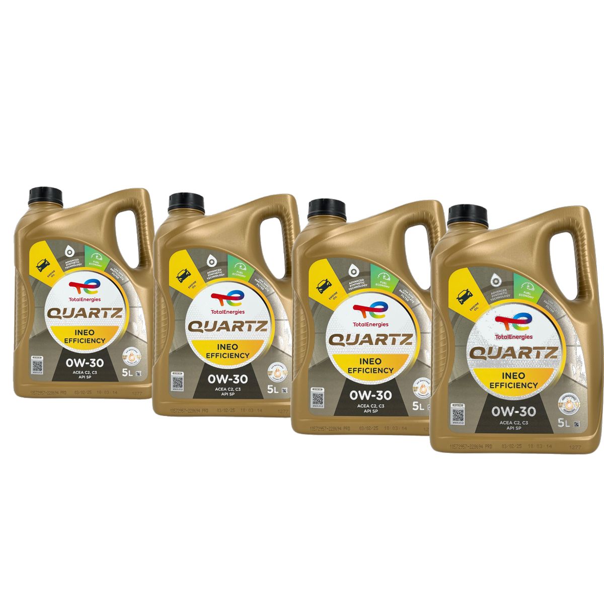 Total Quartz Ineo Efficiency 0W-30 4x5 Liter