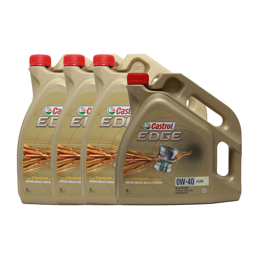 Castrol Edge Fluid Titanium 0W-40 A3/B4 3x5+1x4 Liter