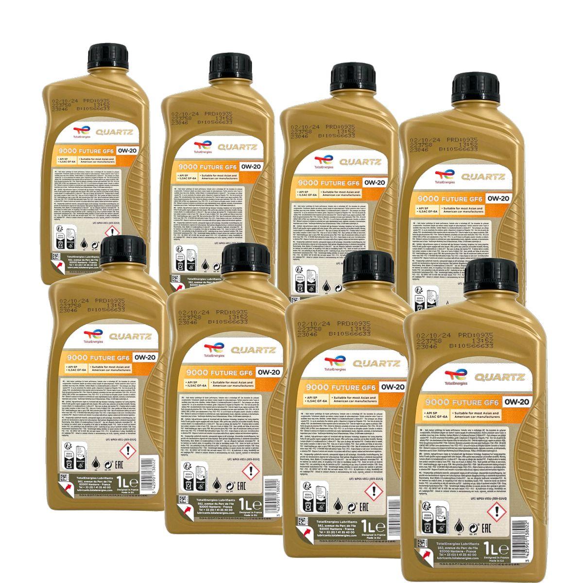 Total Quartz 9000 Future GF6 0W-20 8x1 Liter