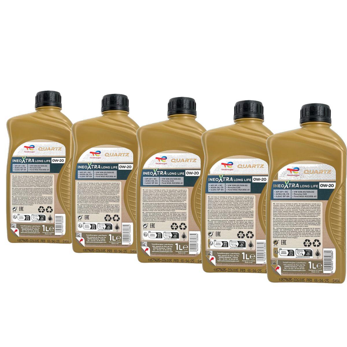 Total Quartz Ineo Xtra Longlife 0W-20 5x1 Liter