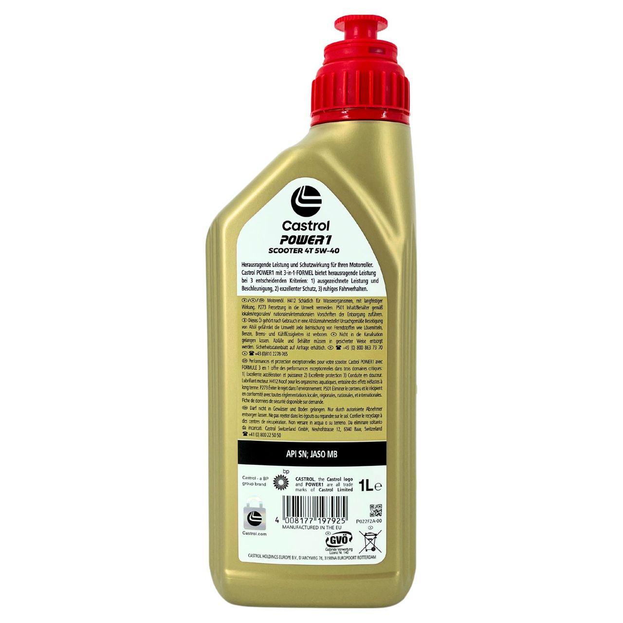 Castrol Power 1 Scooter 4T 5W-40 1 Liter