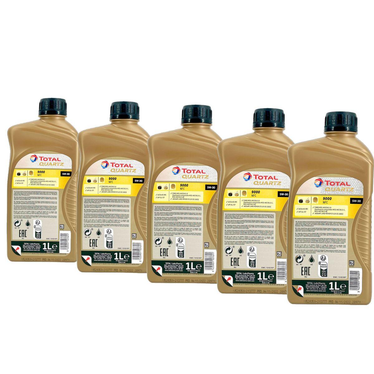 Total Quartz 9000 NFC 5W-30 5x1 Liter
