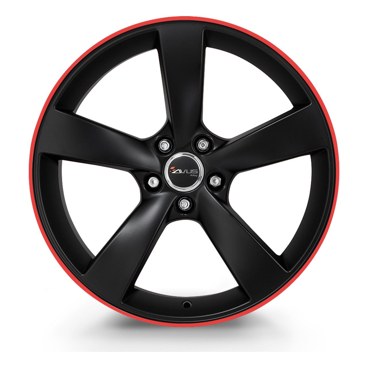 AVUS RACING AF10 matt black red line 10.0Jx21 5x112 ET18