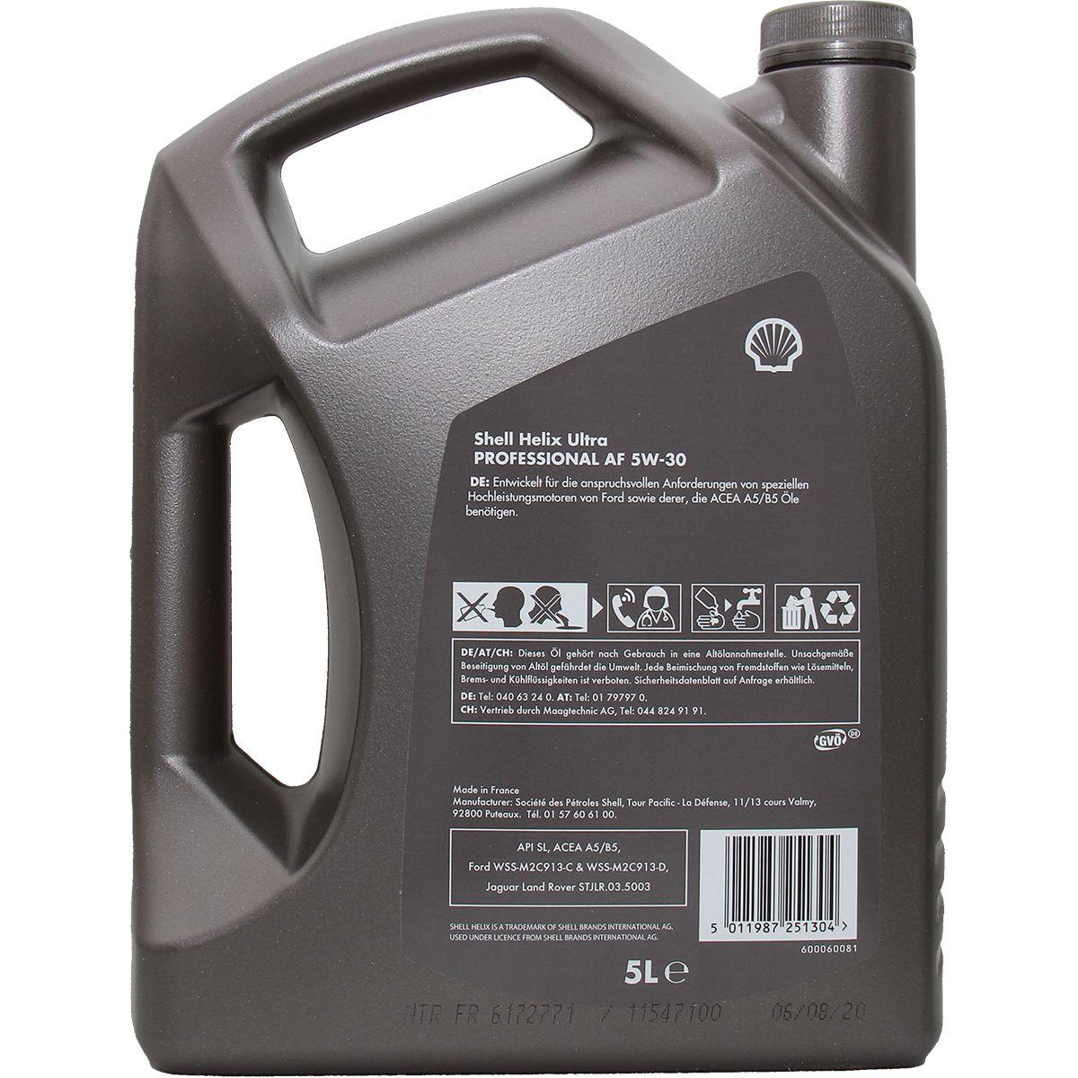 Shell Helix Ultra Professional AF 5W-30 5 Liter