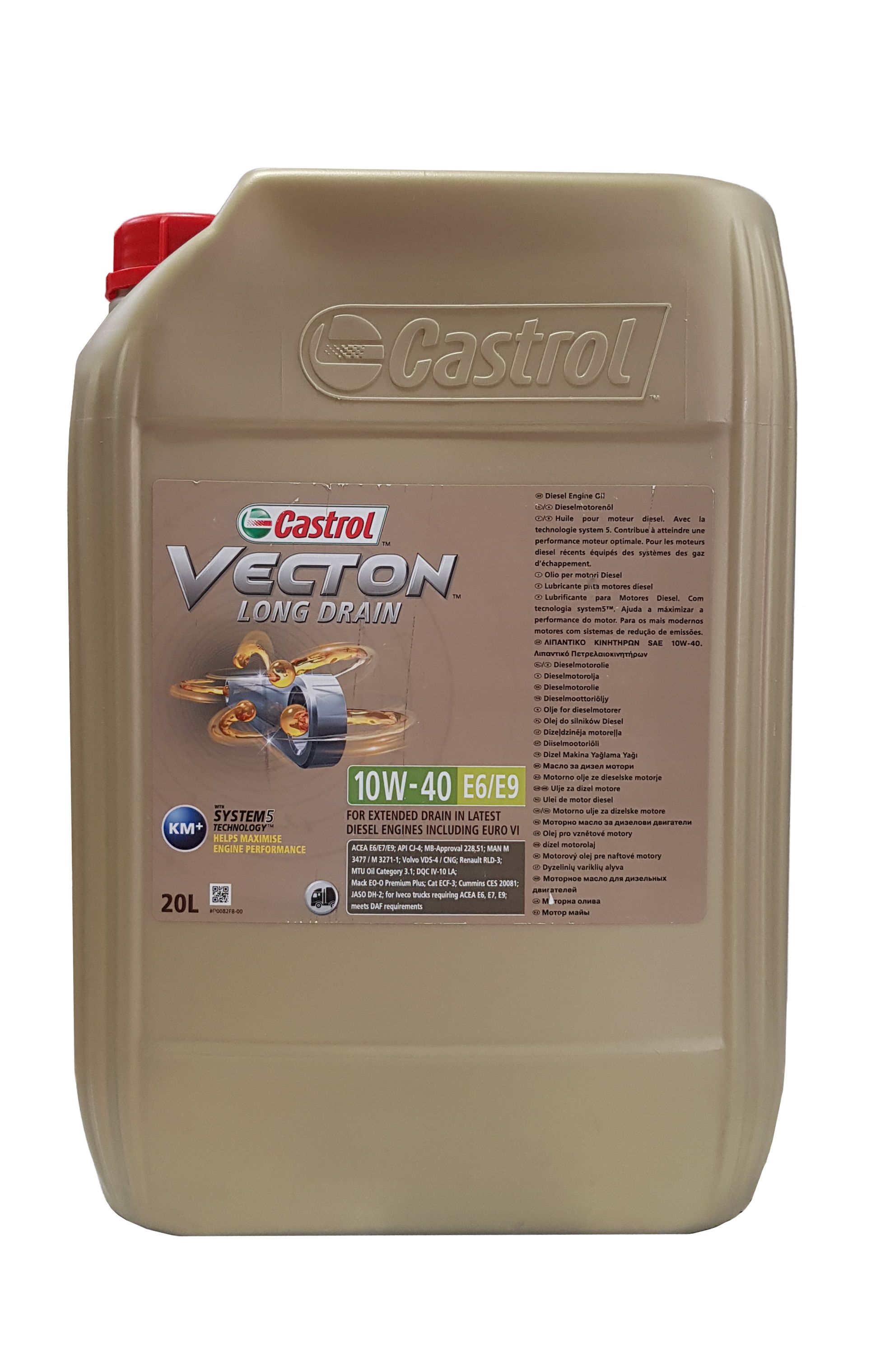 Castrol Vecton Long Drain 10W-40 E6/E9 20 Liter