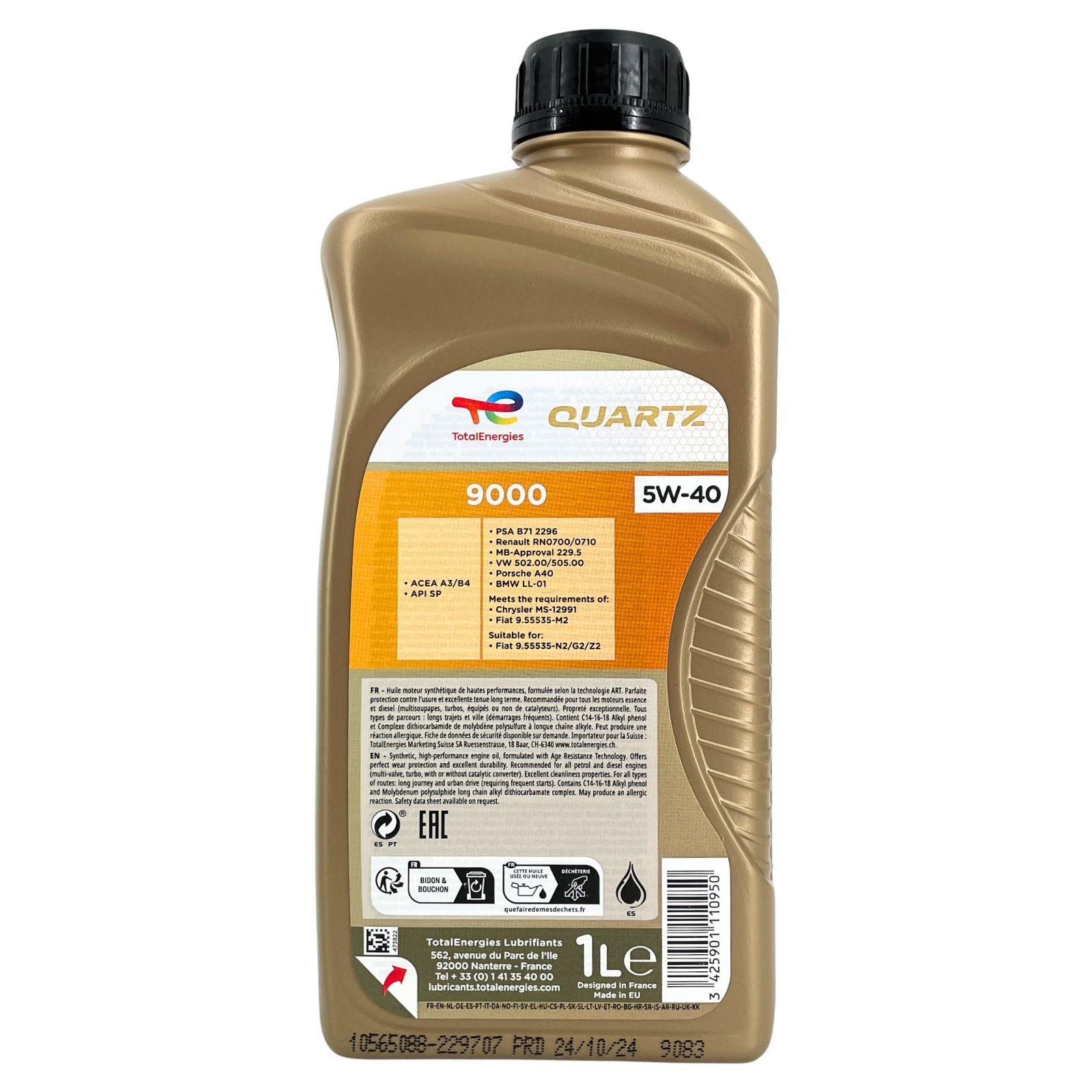Total Quartz 9000 5W-40 1 Liter