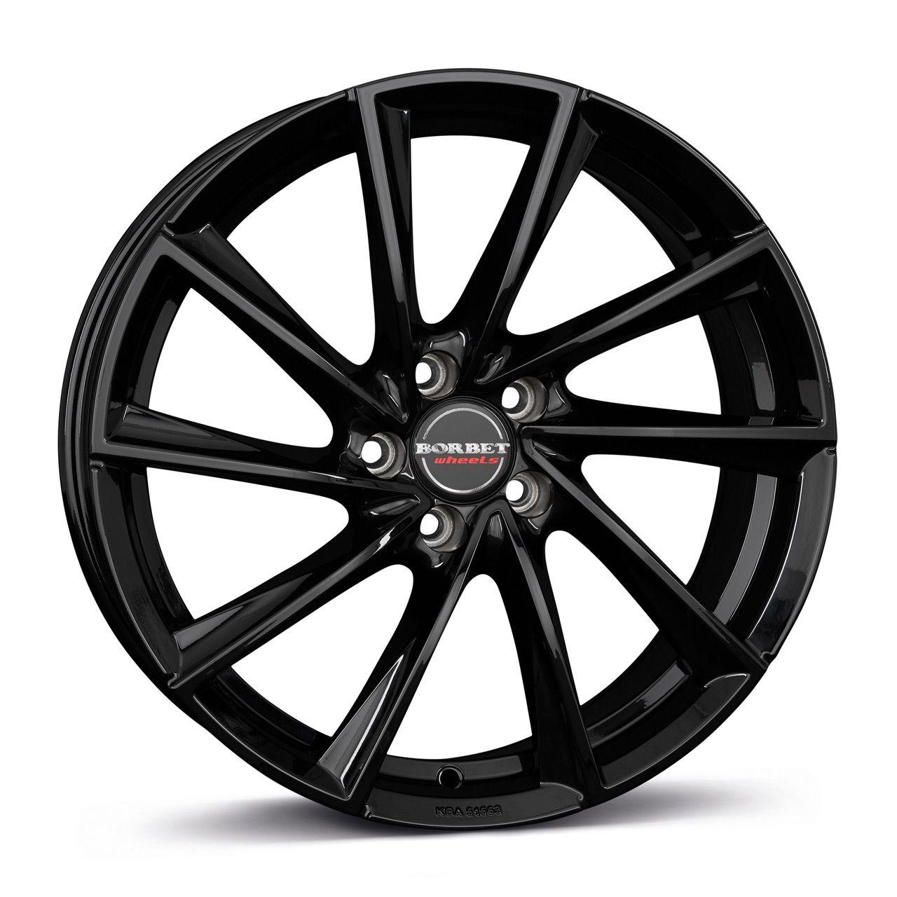 BORBET DESIGN V schwarz glänzend 7.0Jx17 5x112 ET40