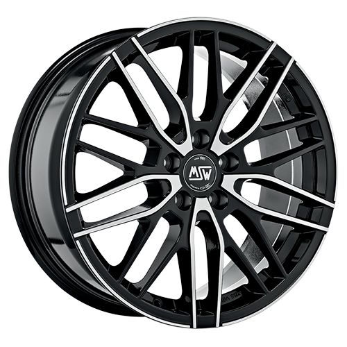 MSW (OZ) MSW 72 gloss black full polished 7.0Jx17 5x114.3 ET45