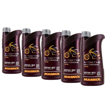 Mannol 4-Takt Motorbike HD 20W-50 5x1 Liter