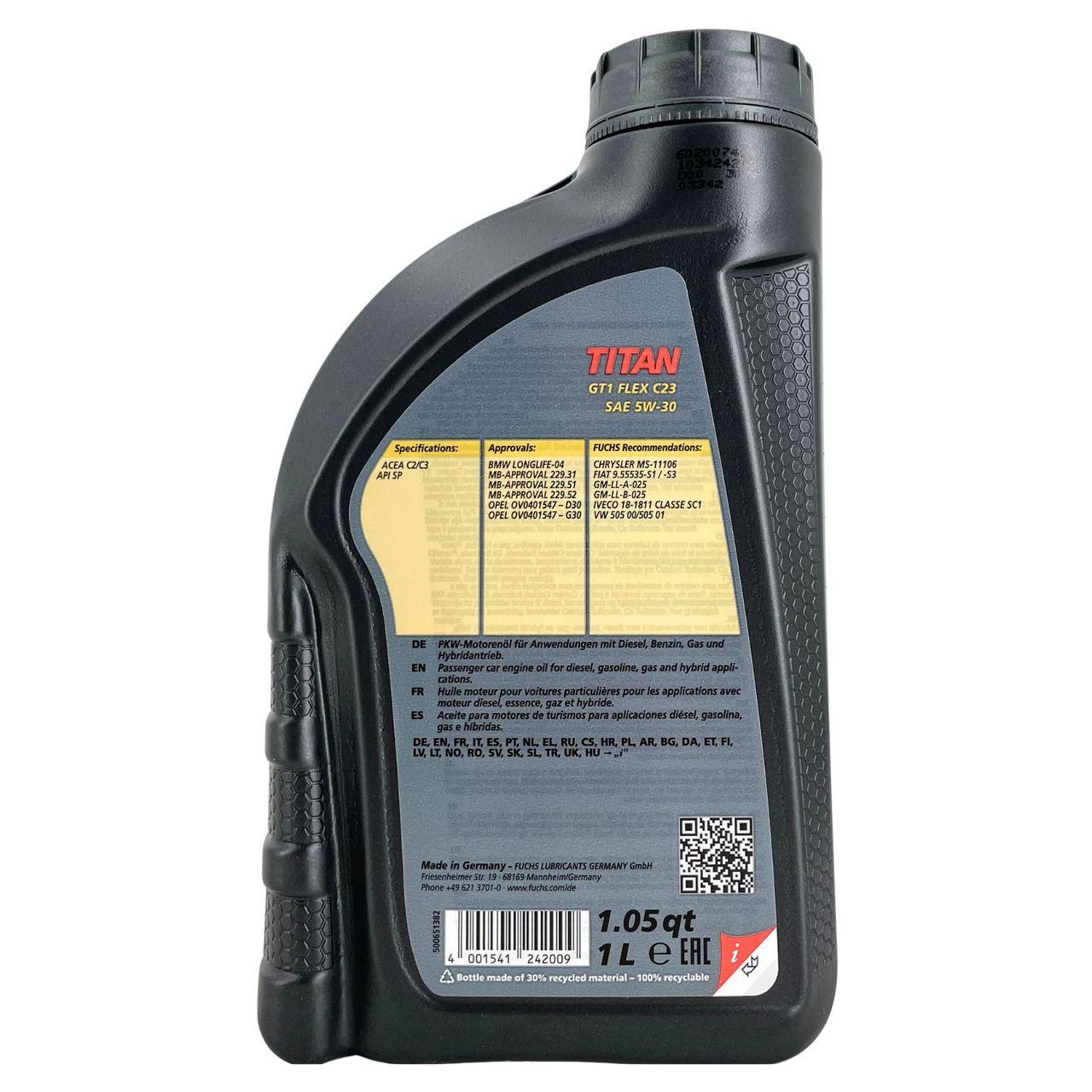 Fuchs Titan GT1 Flex C23 5W-30 1 Liter