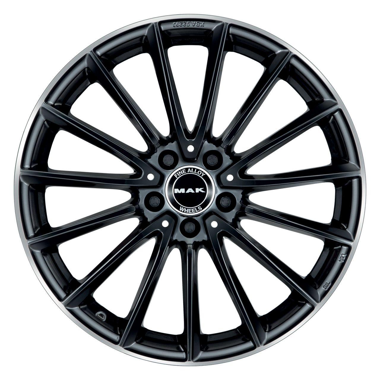 MAK KOMET gloss black mirror ring 8.0Jx19 5x112 ET38