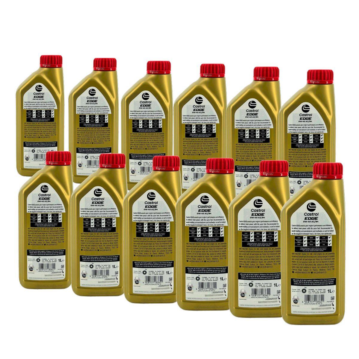 Castrol Edge 0W-40 A3/B4 12x1 Liter