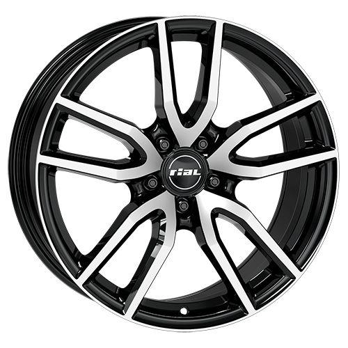 RIAL TORINO diamantschwarz frontpoliert 8.0Jx18 5x112 ET35