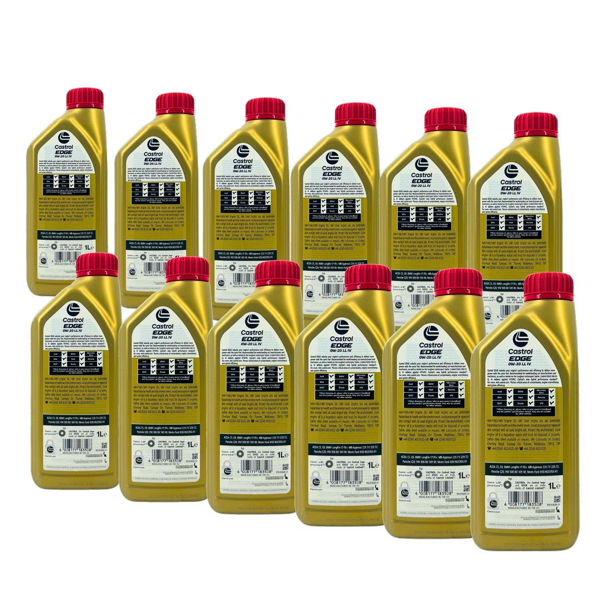 Castrol Edge 0W-20 LL IV 12x1 Liter