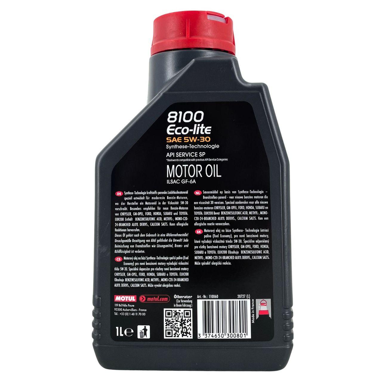 Motul 8100 Eco-lite 5W-30 1 Liter