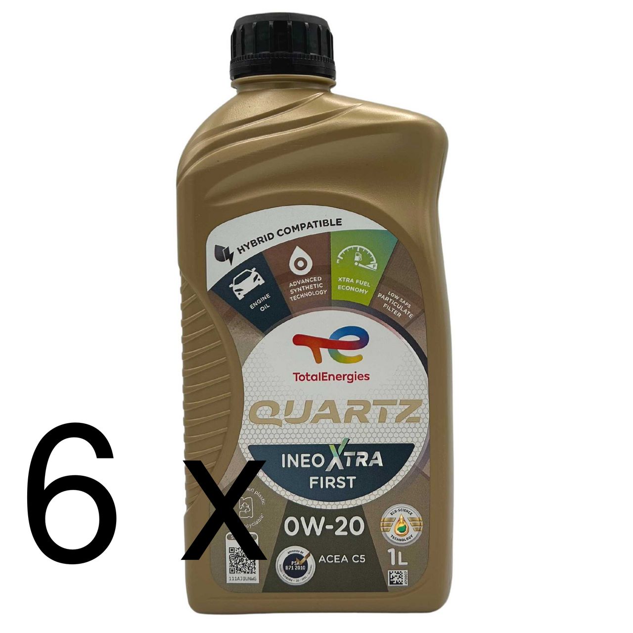 Total Quartz Ineo Xtra First 0W-20 6x1 Liter