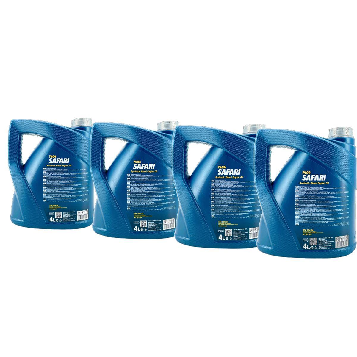 Mannol Safari 20W-50 4x4 Liter