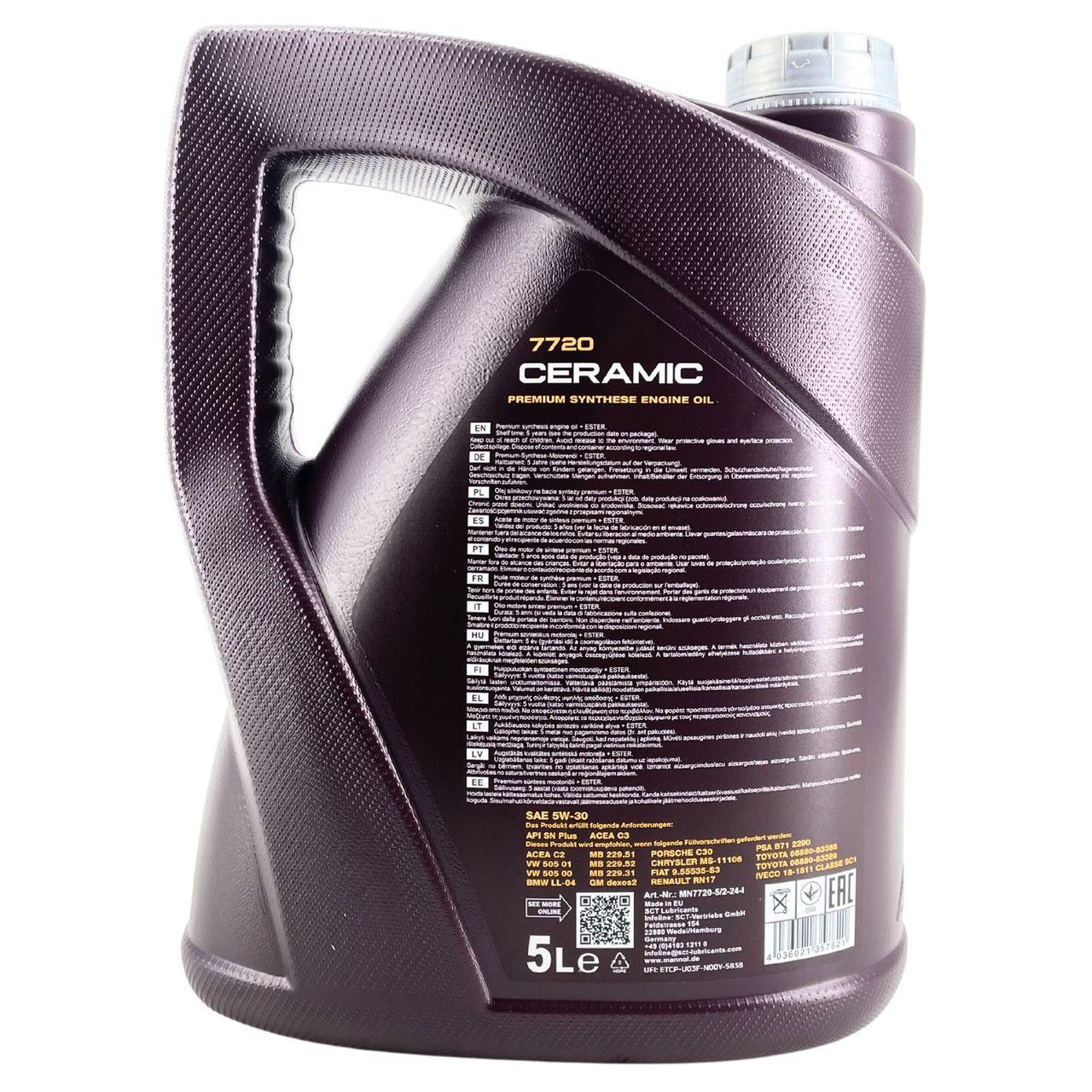 Mannol Ceramic 5W-30 5 Liter