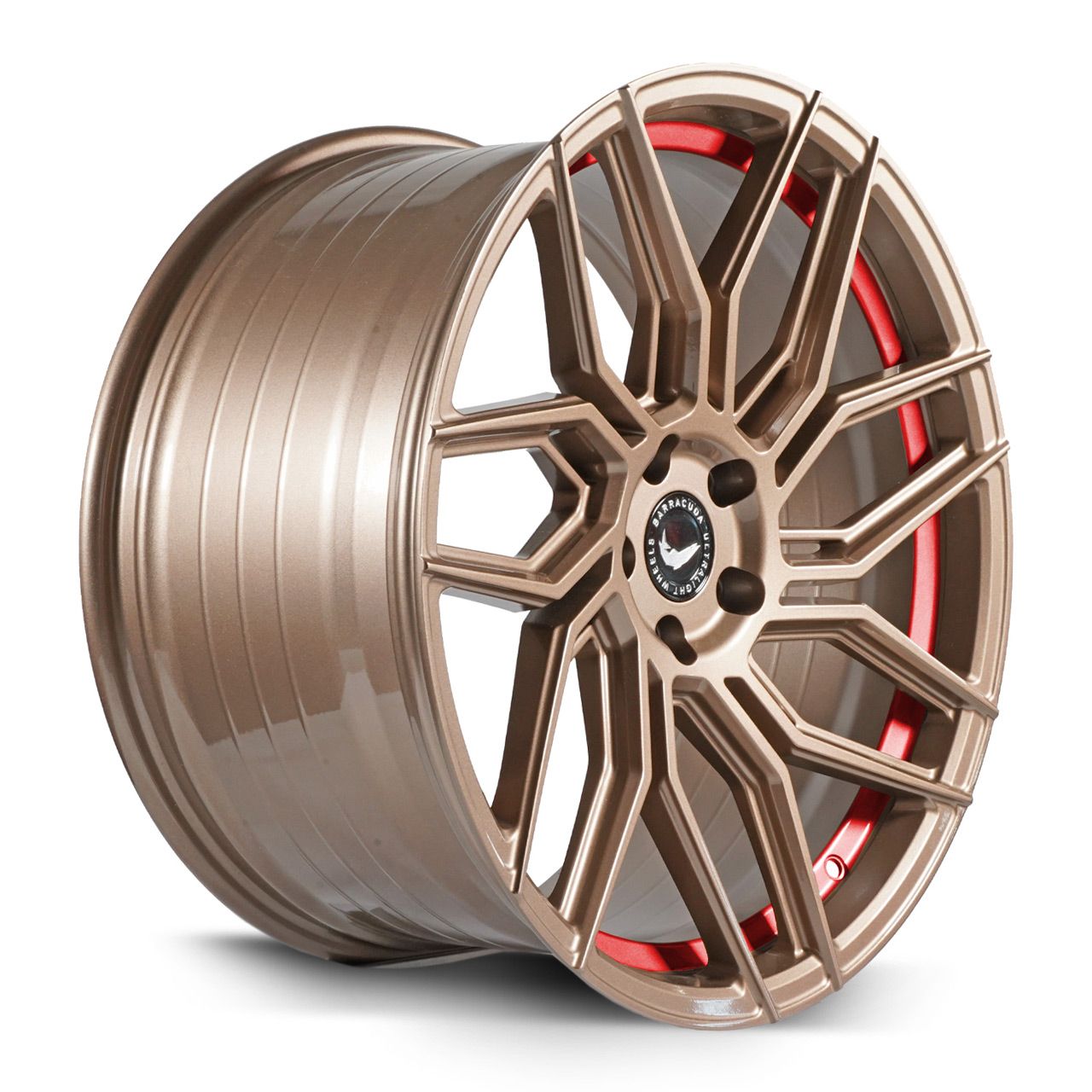 BARRACUDA DRAGOON Higloss-Bronze undercut Trimline red 8.5Jx20 5x108 ET42