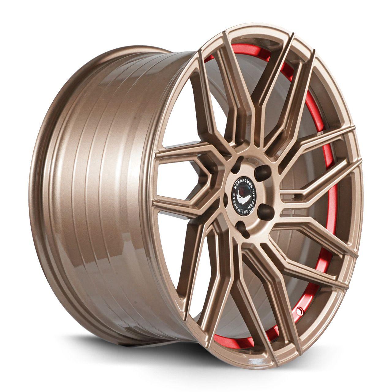 BARRACUDA DRAGOON Higloss-Bronze undercut Trimline red 9.0Jx19 5x108 ET40