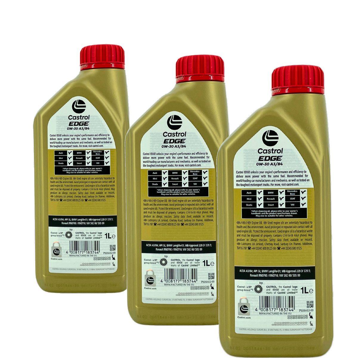Castrol Edge 0W-30 A3/B4 3x1 Liter