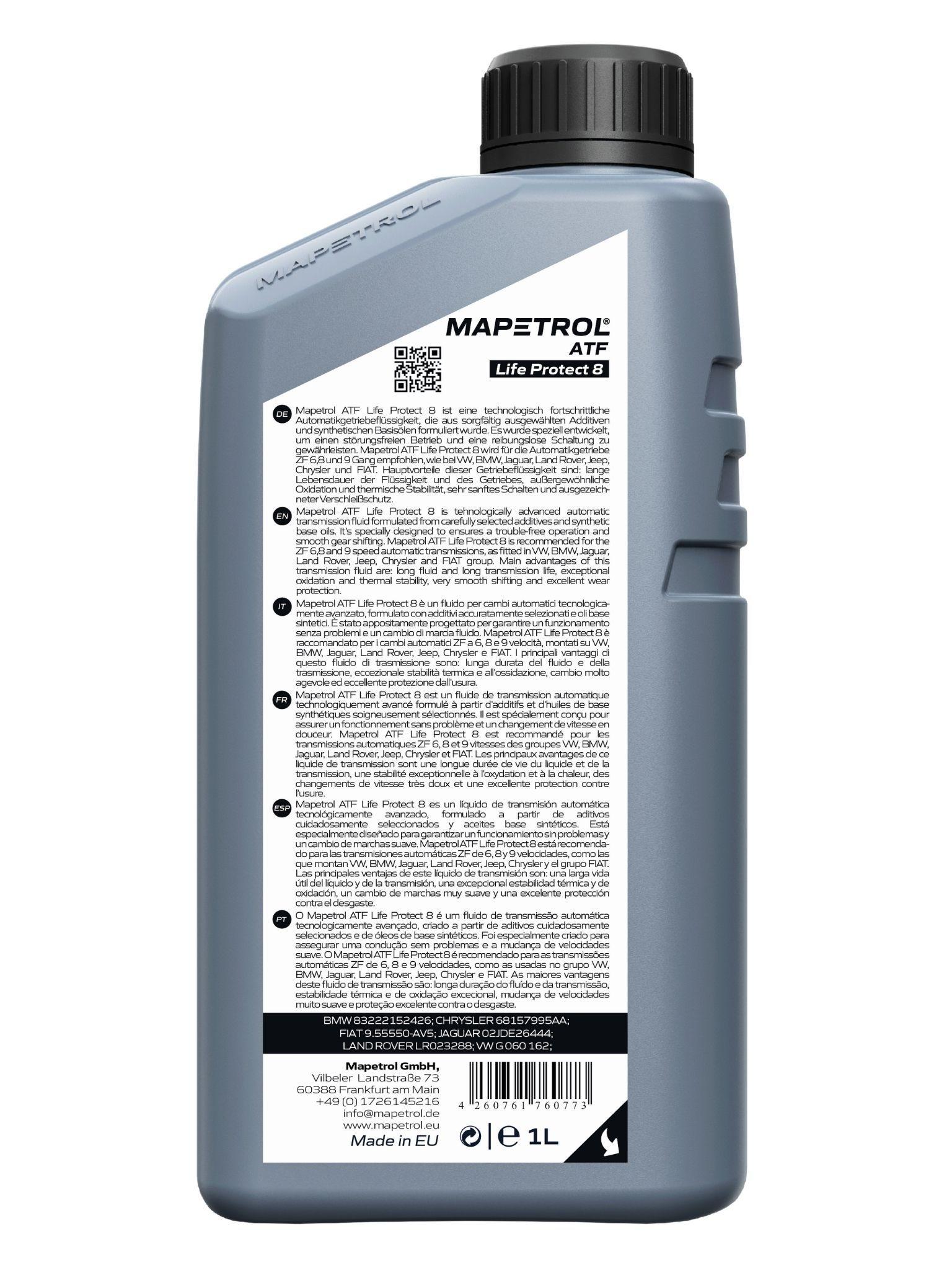 Mapetrol ATF Life Protect 8 1 Liter