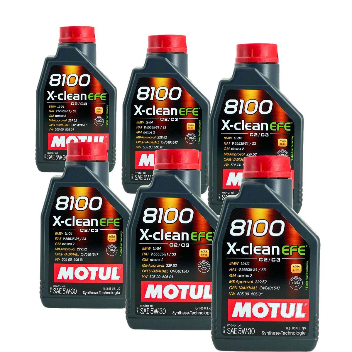 Motul 8100 X-clean EFE 5W-30 6x1 Liter