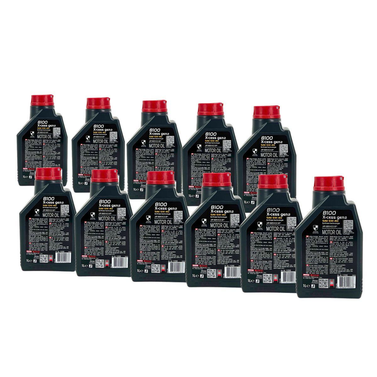 Motul 8100 X-cess GEN2 5W-40 11x1 Liter