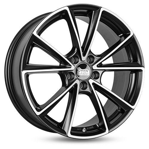MAM WHEELS MAM A5 mattschwarz frontpoliert 8.0Jx18 5x112 ET45