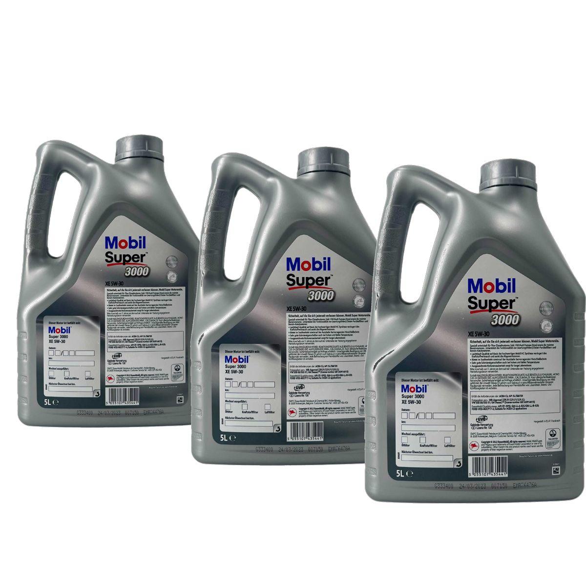 Mobil Super 3000 XE 5W-30 3x5 Liter