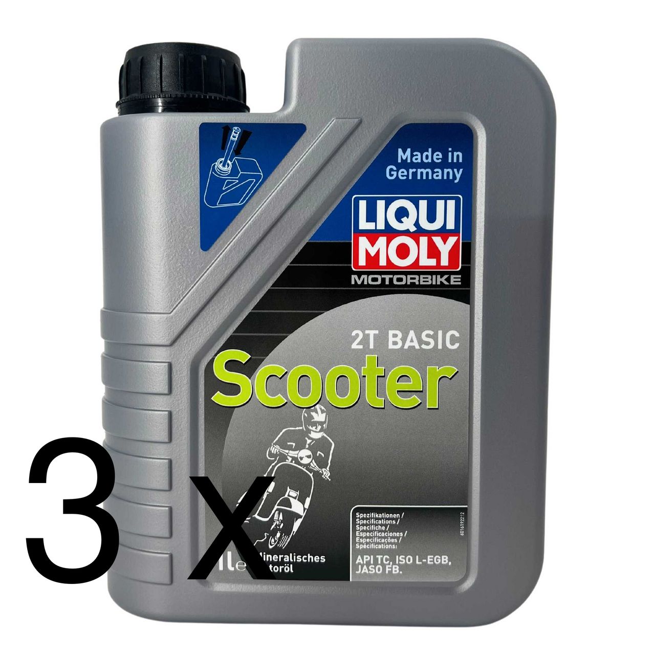 Liqui Moly Motorbike 2T Basic Scooter 3x1 Liter