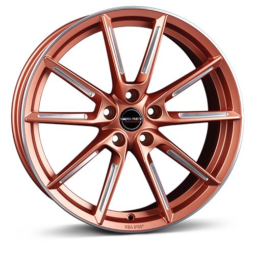 BORBET DESIGN LX black matt spoke rim polished 8.5Jx19 5x112 ET35