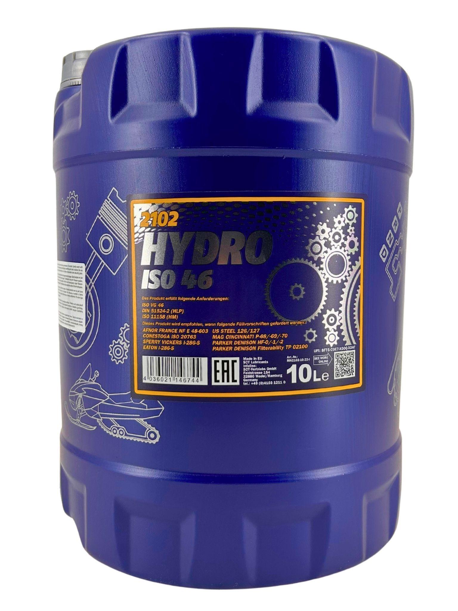 Mannol Hydro ISO 46 Longlife 10 Liter