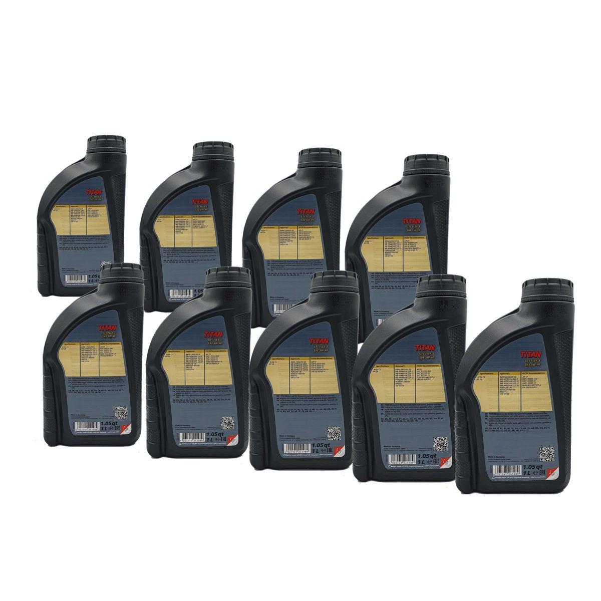 Fuchs Titan GT1 Flex 3 5W-40 9x1 Liter