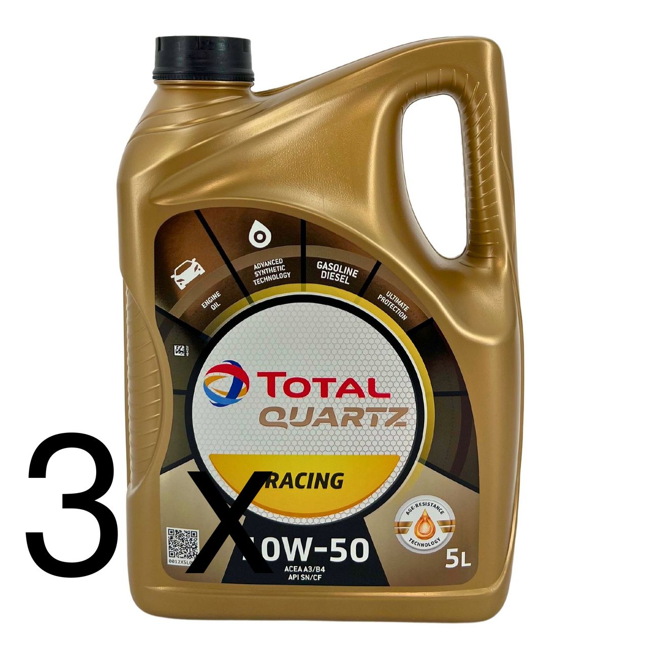 Total Quartz Racing 10W-50 3x5 Liter